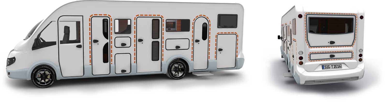 Satisfied tegos customers with Carthago caravans and RVs